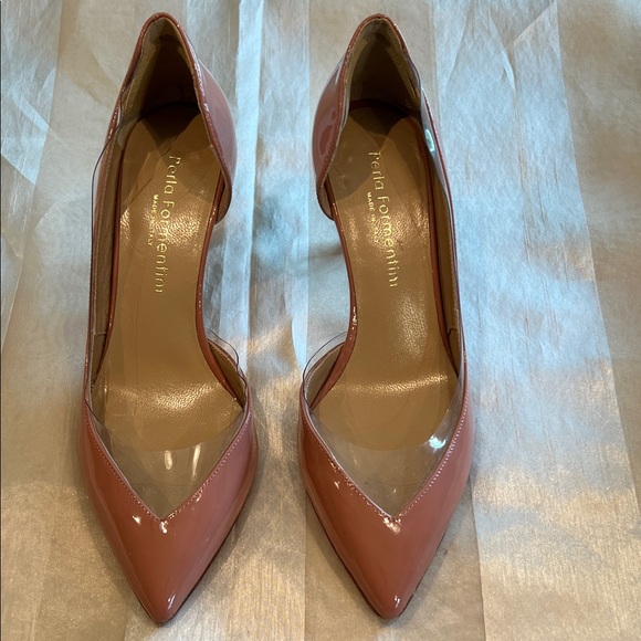 Fendi Blush Patent Leather Heels - Picture 1 of 5